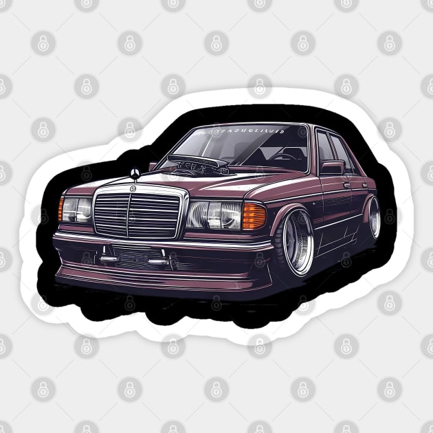 Mercedes E Class Sticker by TaevasDesign